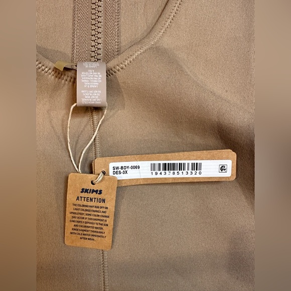 NWT SKIMS Scuba Sport One Piece - Desert - Sz. 3X - Picture 5 of 5